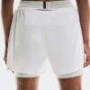 Women 3″ Performance 2/1 Shorts White | Glacier