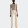 Women Soft Bootleg Pants LOEWE